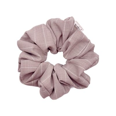 Scrunchie de lana con raya diplomática