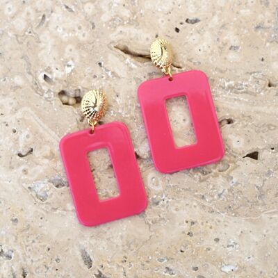 NOAH Earrings - Neon Pink