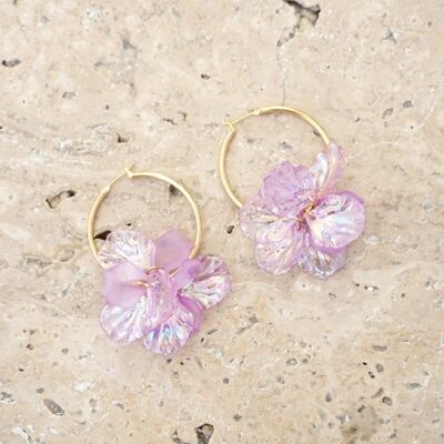 BLOSSOM hoops - Lilac