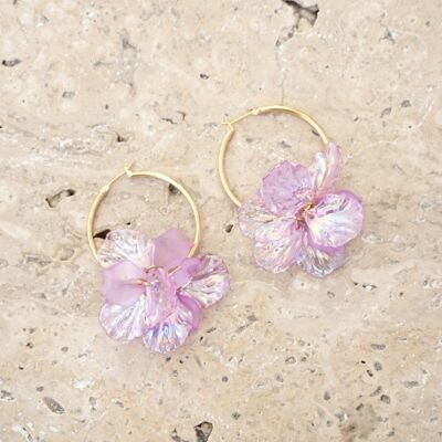 Créoles BLOSSOM - Lilas