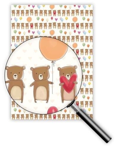 Cadeau in carta 50 x 70 cm (Design : Ours) (SKU: 8259)