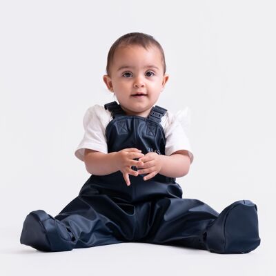 Pantaloni antipioggia BabyBuddy® con piedini - marine