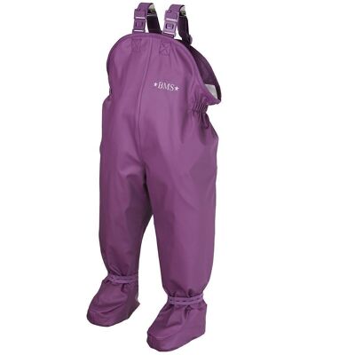 BabyBuddy® rain pants with feet - berry