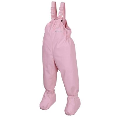 Pantalon de pluie BabyBuddy® avec pieds - rose