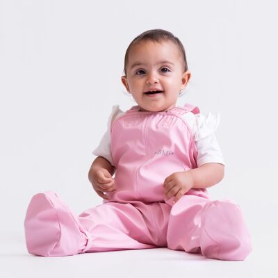 Pantalón de lluvia con pies BabyBuddy® - rosa