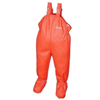 Pantalon de pluie BabyBuddy® avec pieds - rouge