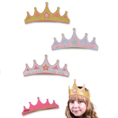 Corona principessa glitterata 28cm