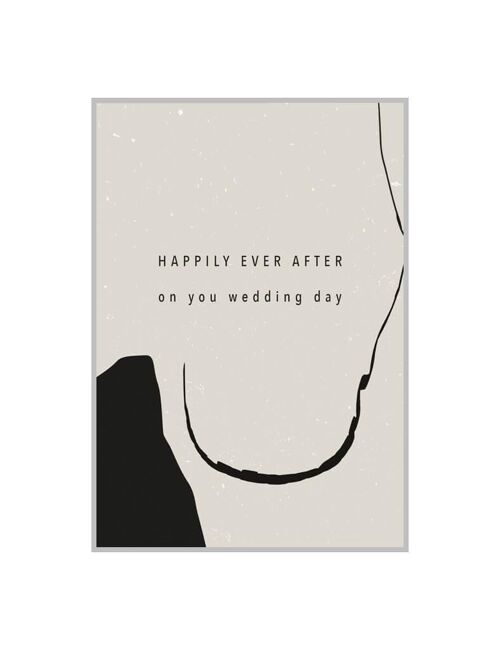 HAPPILY EVER AFTER wedding card