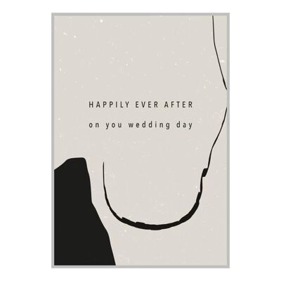 HAPPILY EVER AFTER wedding card