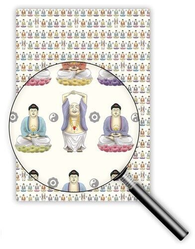 Cadeau in carta 50 x 70 cm (Design: Buddha) (SKU: 8693)