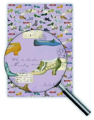 Paper cadeau 50x70cm (Design: Souliers) (SKU: 8648)