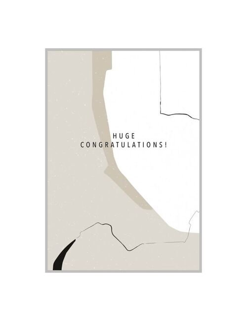 HUGE CONGRATULATIONS postcard