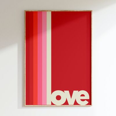 Love Stripes print