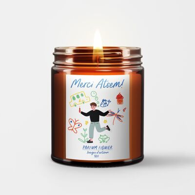 CANDLE IN APOTHECARY JAR MERCI ATSEM PERFUME FIGUIER