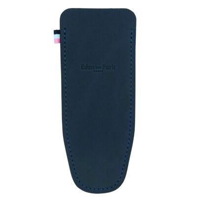 Estuche de bolsillo de piel azul marino – Eden Park x Ovalie Original