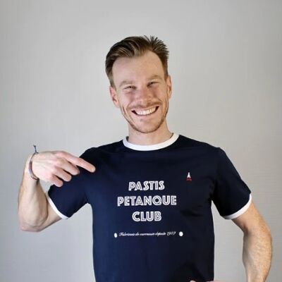T-shirt da uomo Pastis Petanque Club - Cotone biologico