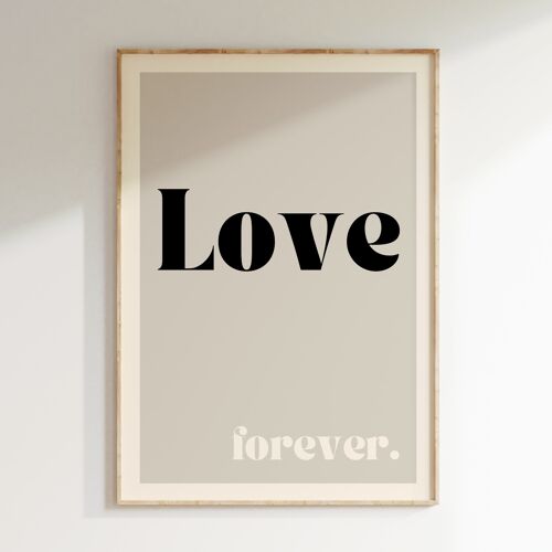 Affiche Love forever
