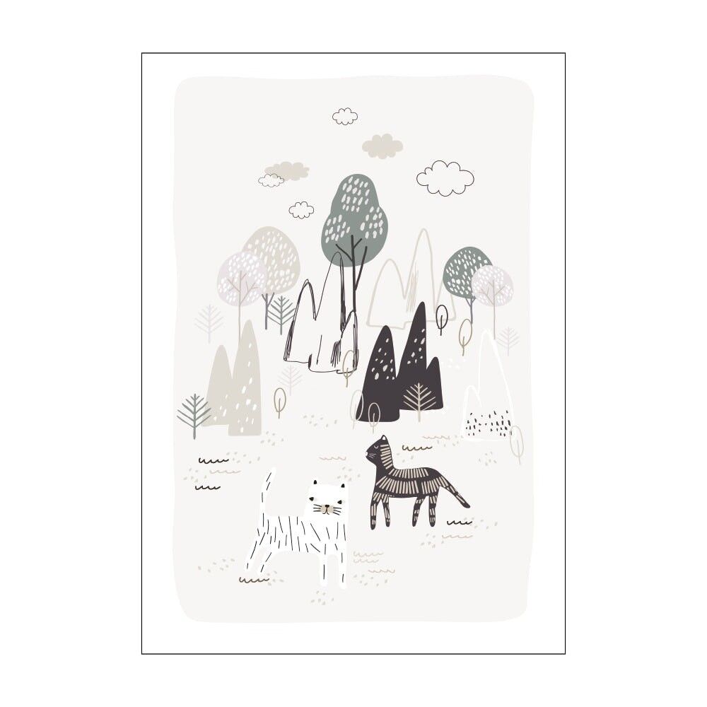 Postal GATOS DEL BOSQUE