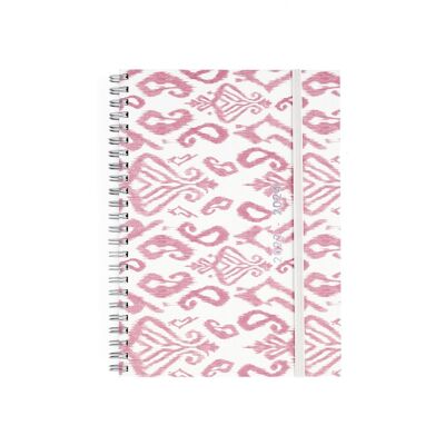 Diary 2023-2024 (16 months), week view, A5 wyro Ethnic Pink