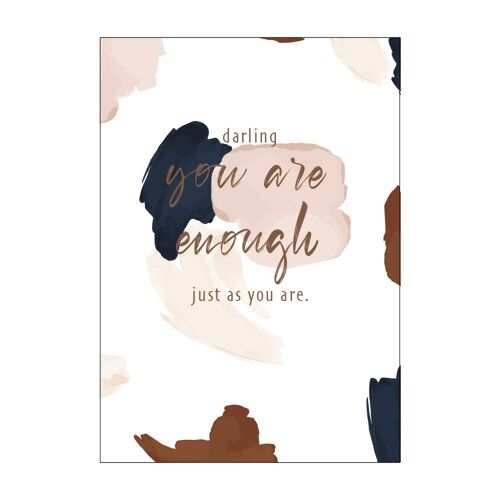 YOU ARE ENOUGH postcard