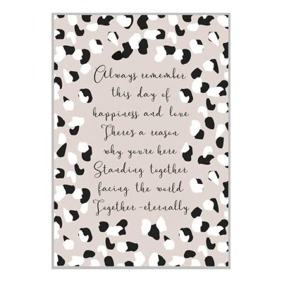 TOGETHER ETERNALLY wedding card