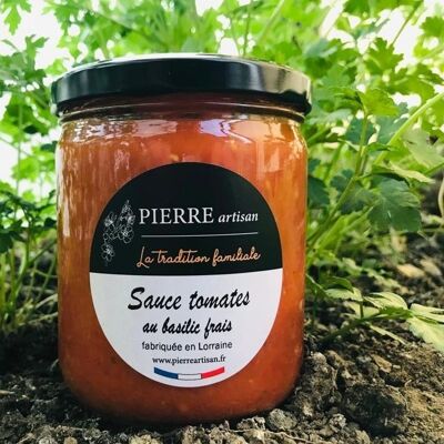 Sauce tomates au basilic frais