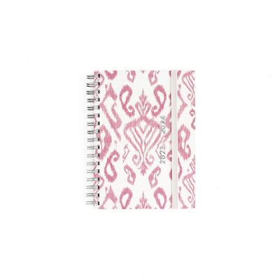 Diary 2023-2024 (16 months), week view, A6 wyro Ethnic Pink