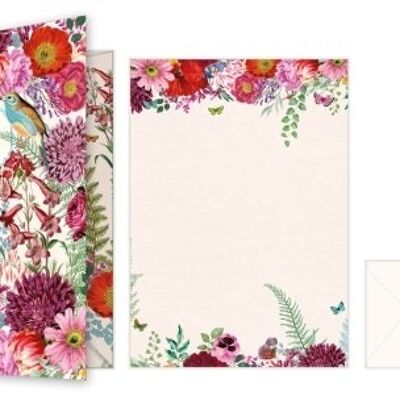Paper à lettres - diseño : Mer de fleurs (SKU: BP004)