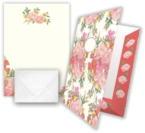 Papier à lettres - design: Roses (SKU: 8268)