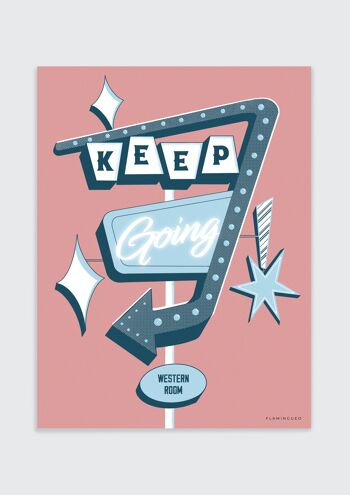 Feuilles murales décoratives 30x40cm 'Keep Going' 1