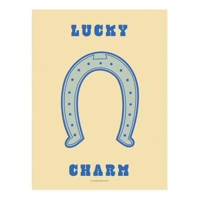 Decorative Print "Lucky Charm" Flamingueo Unique Design Made in Spain - Decorative Poster