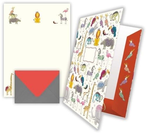 Paper à lettres - design: animaux (SKU: 8391)