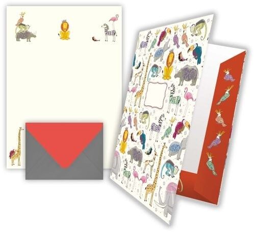 Papier à lettres - design: animaux (SKU: 8391)