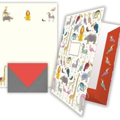 Papier à lettres - design: animaux (SKU: 8391)