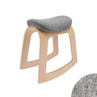 Muista Chair (Klarlack) – für Schreibtische mit normaler Höhe