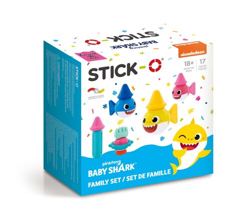 Stick-O -  Baby Shark Family Set