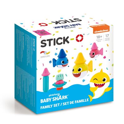 Stick-O -  Baby Shark Family Set