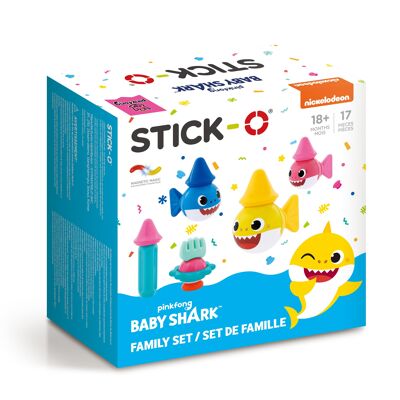 Stick-O - Conjunto familiar de tiburones bebés