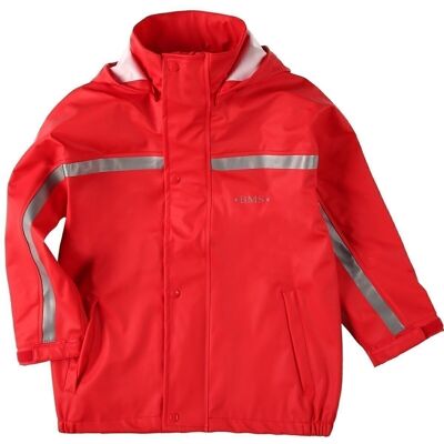 Mud jacket Rain jacket Buddeljacke sustainable - red