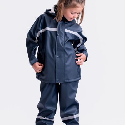 Mud jacket Rain jacket Buddeljacke sustainable - dark blue