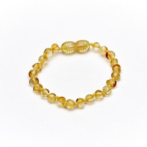 Teething bracelet/anklet baroque lemon