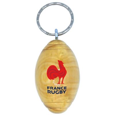 Portachiavi Gallo Rosso - Francia Rugby X Ovalie Originale