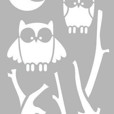 DECOR STENCIL 15*40 OWLS