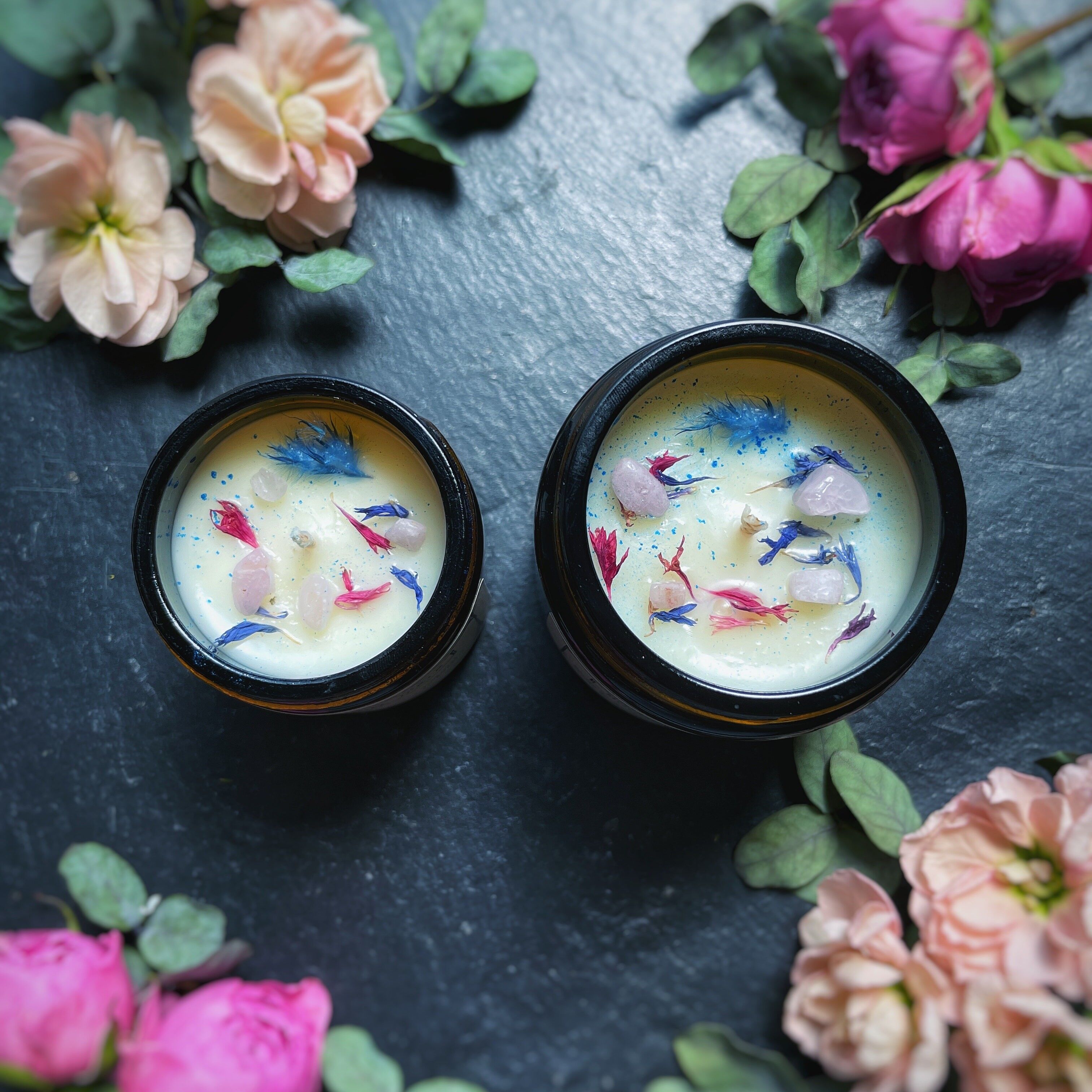 "A Midsummer Night's Dream" Candle - Orange Blossom, Bergamot, Ho Wood and Orange, Kunzite