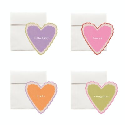 Mini greeting card heart die