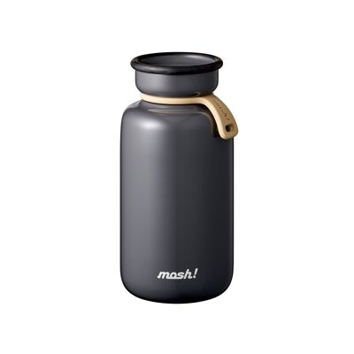 Vintage Anthracite (Anthracite) L Stainless Steel Insulated Water Bottle 450ml - Bottle Latte / Mosh Collection! An insulated bottle for hot drinks, coffee/tea/cold drinks, natural water... Eco-responsible commitment, sustainability and zero waste.
