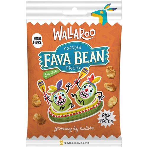 Wallaroo Roasted Fava Bean Pieces - Sea Salt
