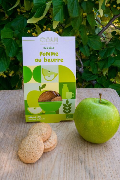 Biscuits bio Pomme au beurre - Sachet individuel de 130g