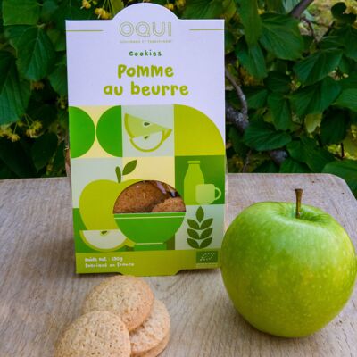 Organic Butter Apple Biscuits - Individual bag of 130g