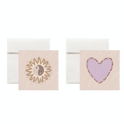 Mini greeting card rectangle